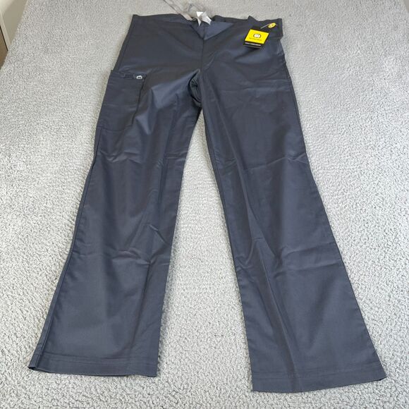 Wink Scrub Bottoms Pants Unisex Small Gray Classic Fit Drawstring Nurse Vet New - Picture 1 of 14
